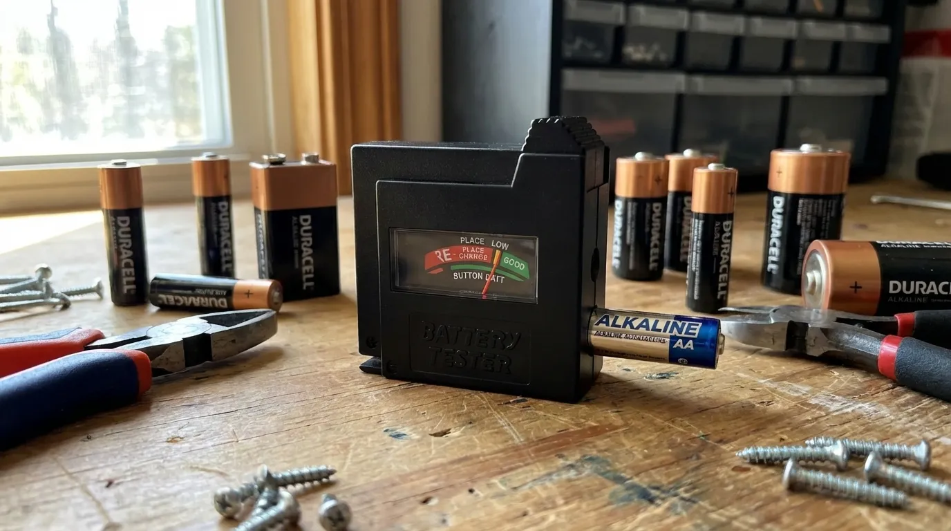 Batteritestare för AA ,AAA, C, D, 9V action