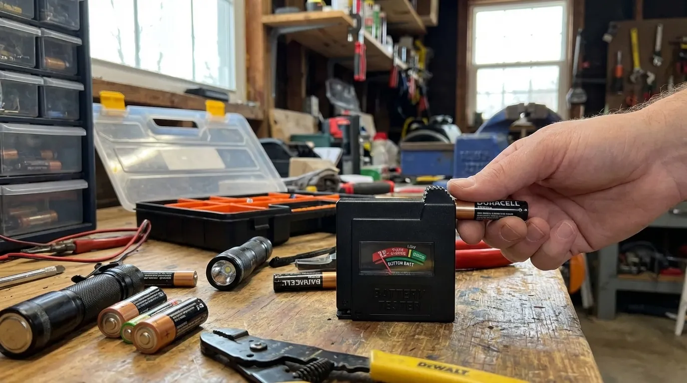 Batteritestare för AA ,AAA, C, D, 9V hero